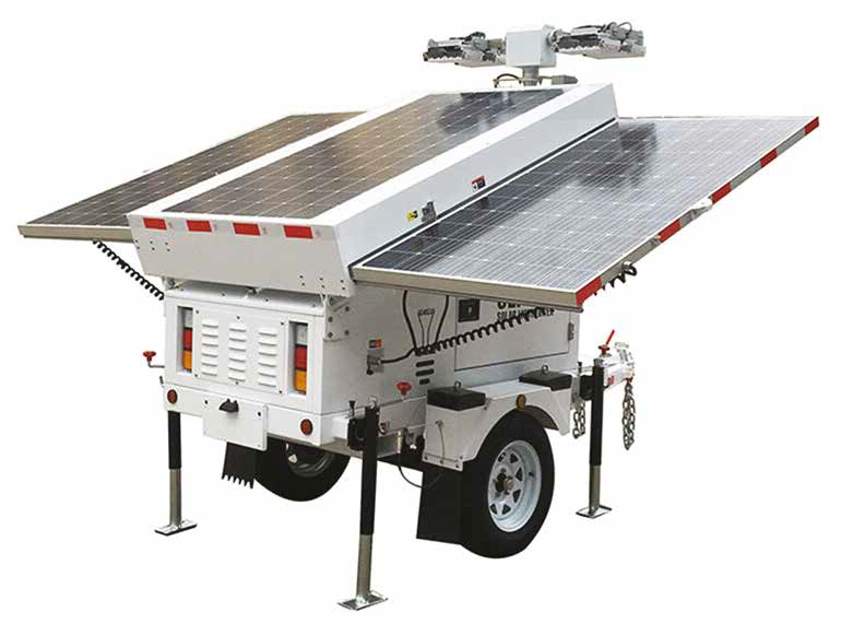 Mobile Solar Light Tower with Inverter
