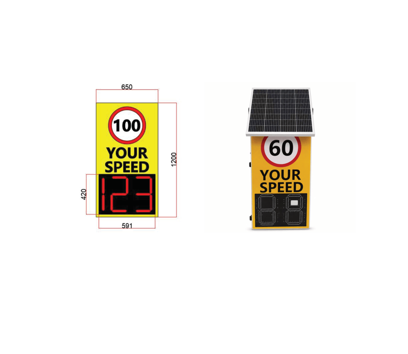 Speed Radar Sign - 1200 x 650mm