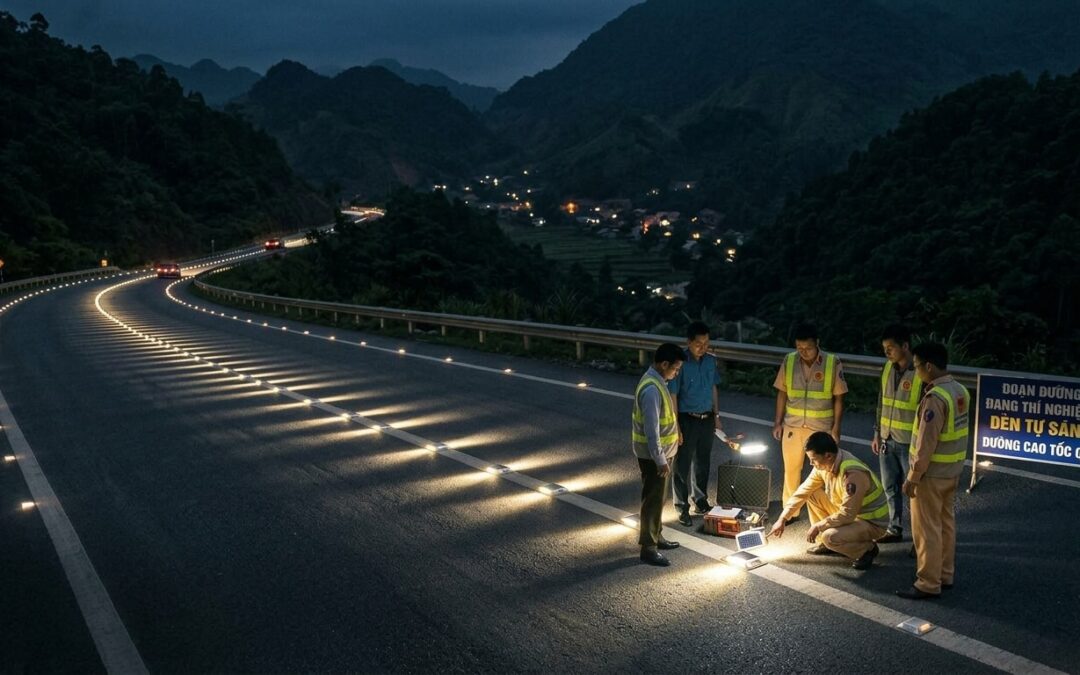 Latest Solar Road Stud Trial